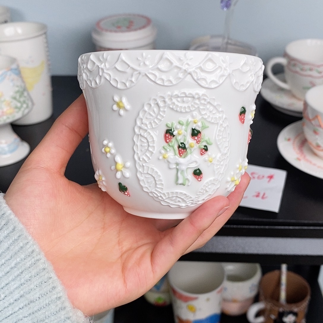 冬**颜景德镇陶瓷手绘釉下工艺瑕疵