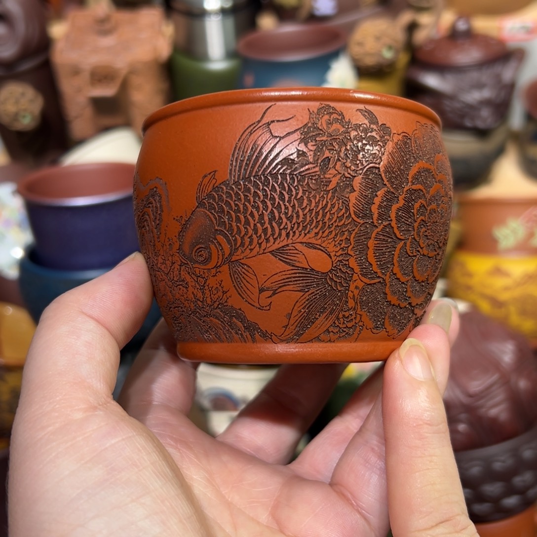 茶杯紫砂宜兴紫砂主人杯