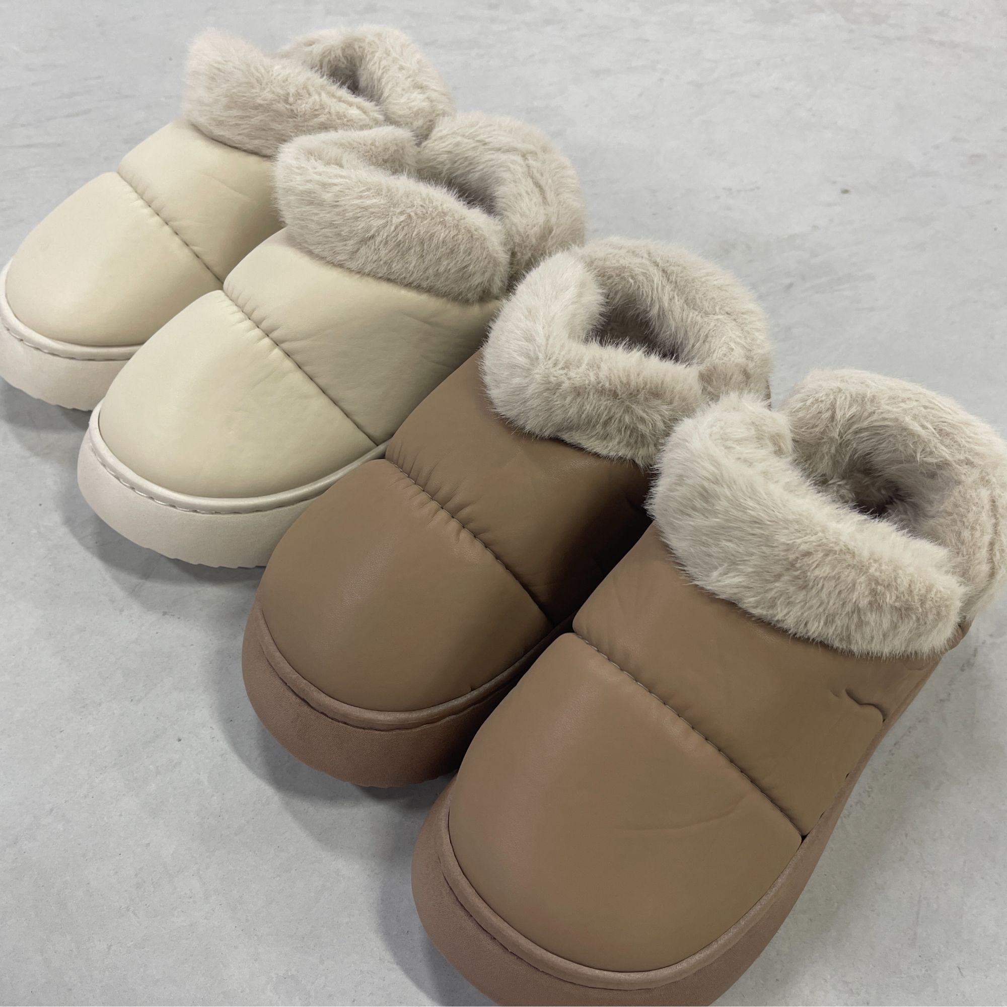 【颜色随机】冬季棉拖鞋家居室内简约保暖厚底