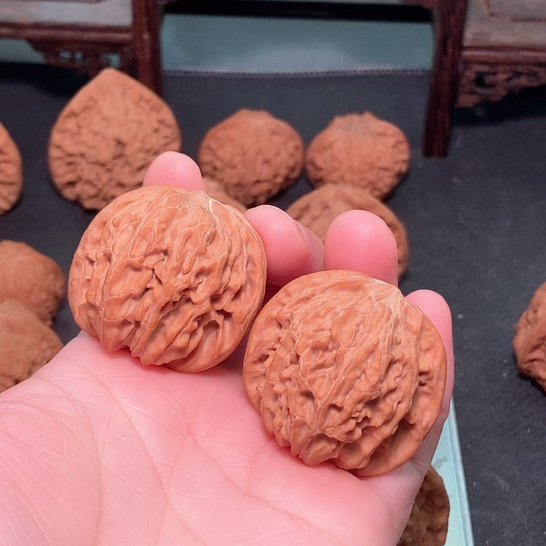 吊坠文玩核桃巴**友磨盘38.5尺