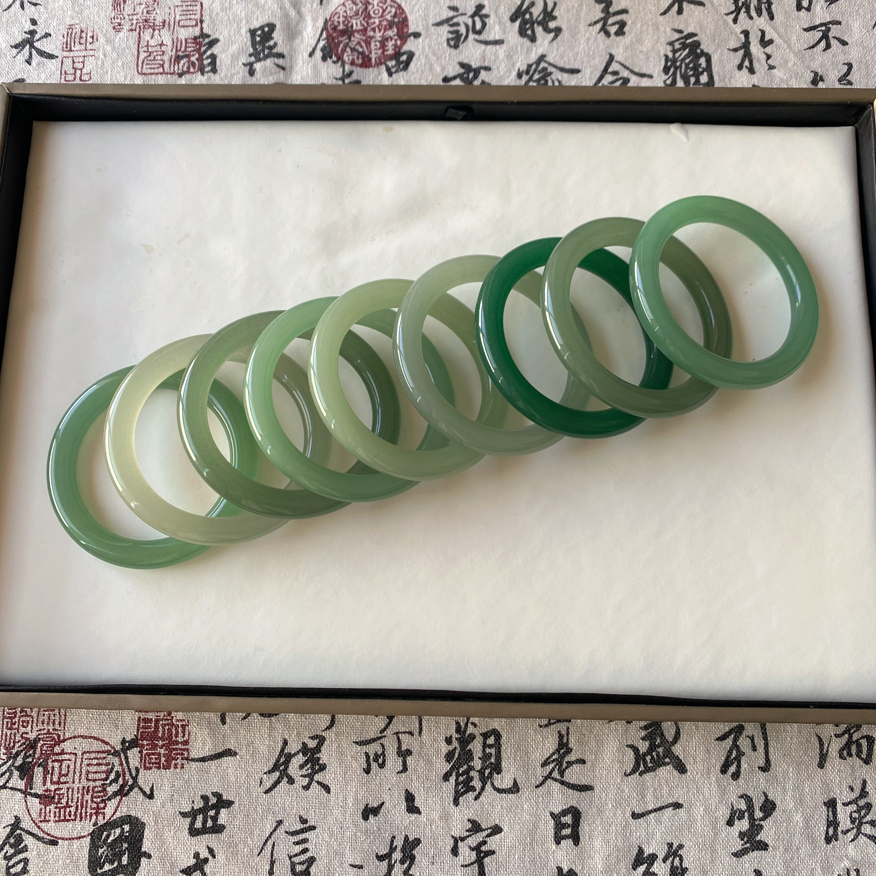 天然东陵玉圆条美人条冰透油润绿色冰清多样性发货拍一发一