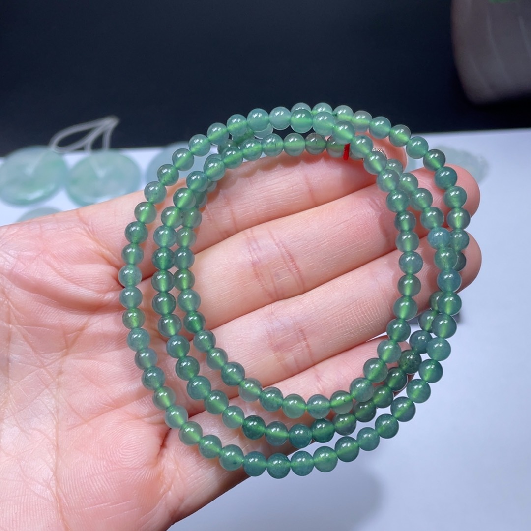 翡翠手链未镶嵌手串