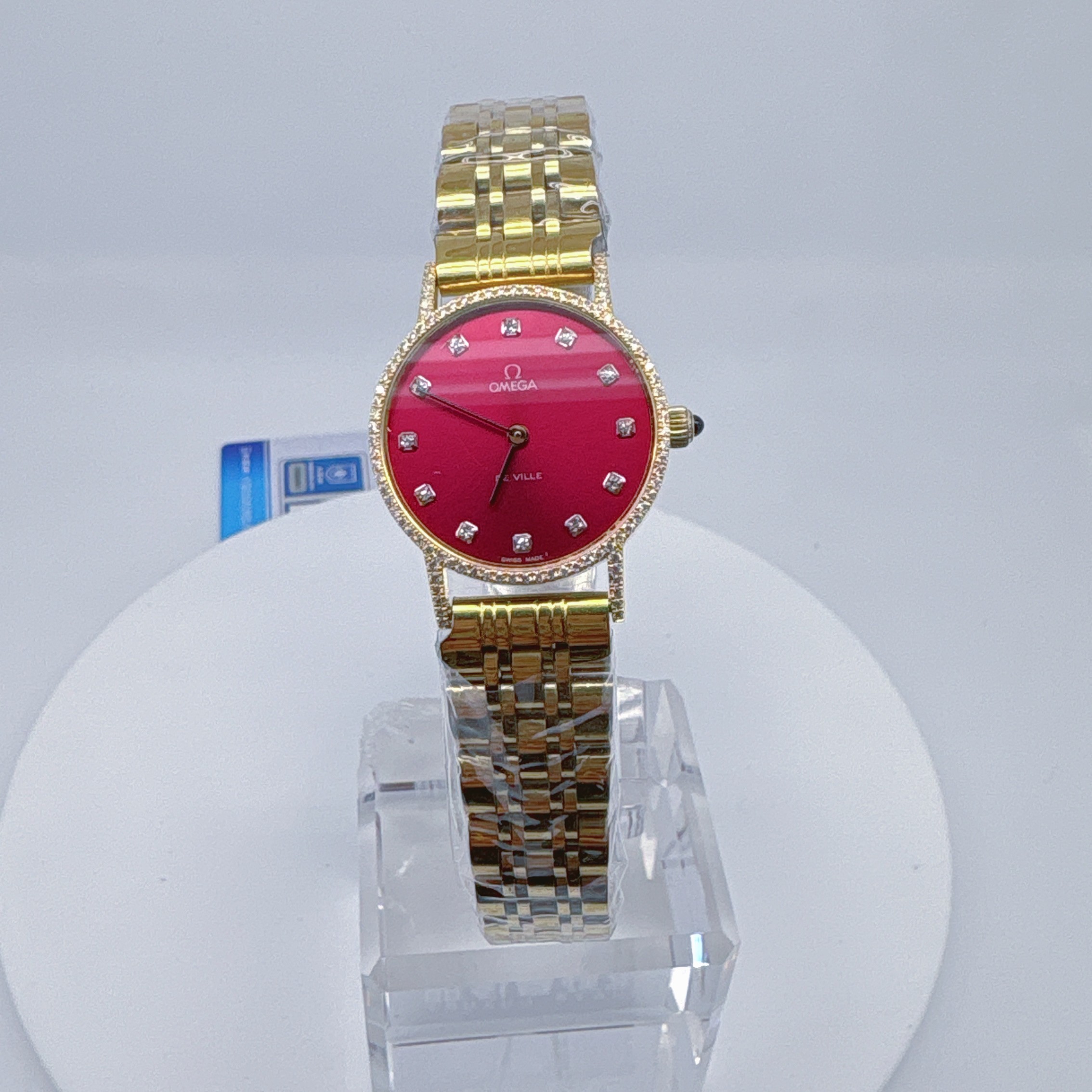 95新 Omega/欧米茄  手动机械 后钻24mm/公价38999/wh9082