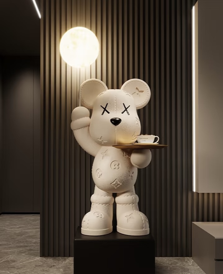 大财神80cm轻奢网红摆件高档客厅玄关电视柜酒柜格子柜居家摆件