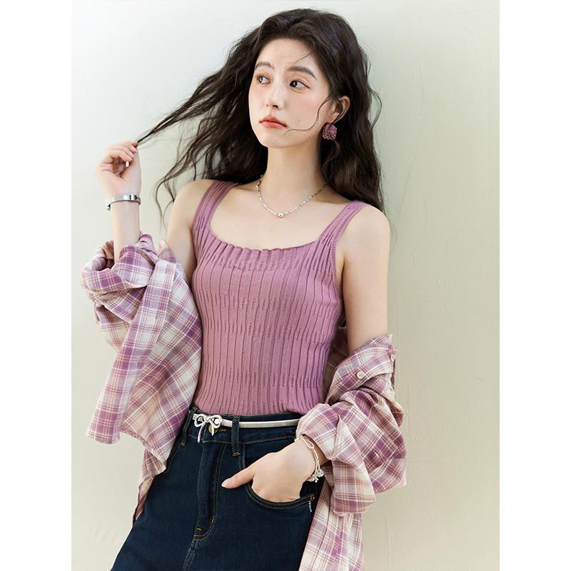 【赵老板专属】谜秀吊带背心基础款弹力针织外穿百搭MXE14Z1158