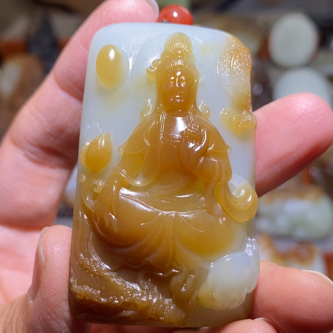 定制和田玉～*～自在观音