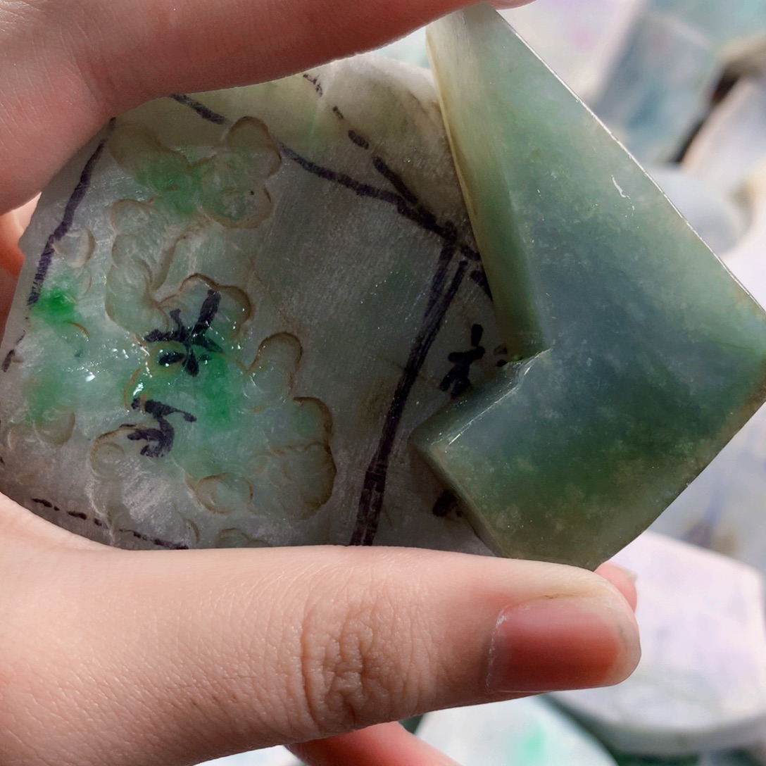 真***言定制翡翠未镶嵌天然翡翠a货