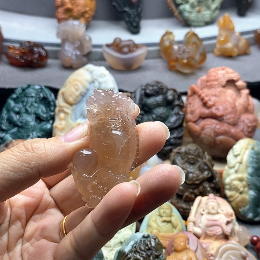 【闪购商品】未镶嵌吊坠定制玛瑙