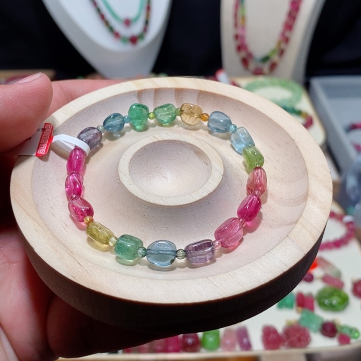 碧玺手链未镶嵌碧玺手链