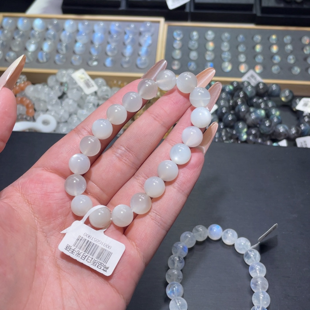 亓***妍未镶嵌手链长石白月光手链10mm