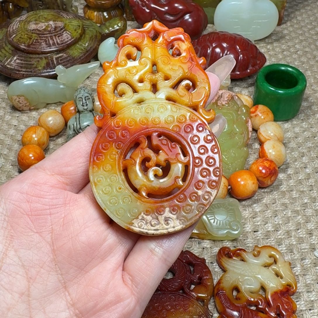 白玉菩提吊坠挂件