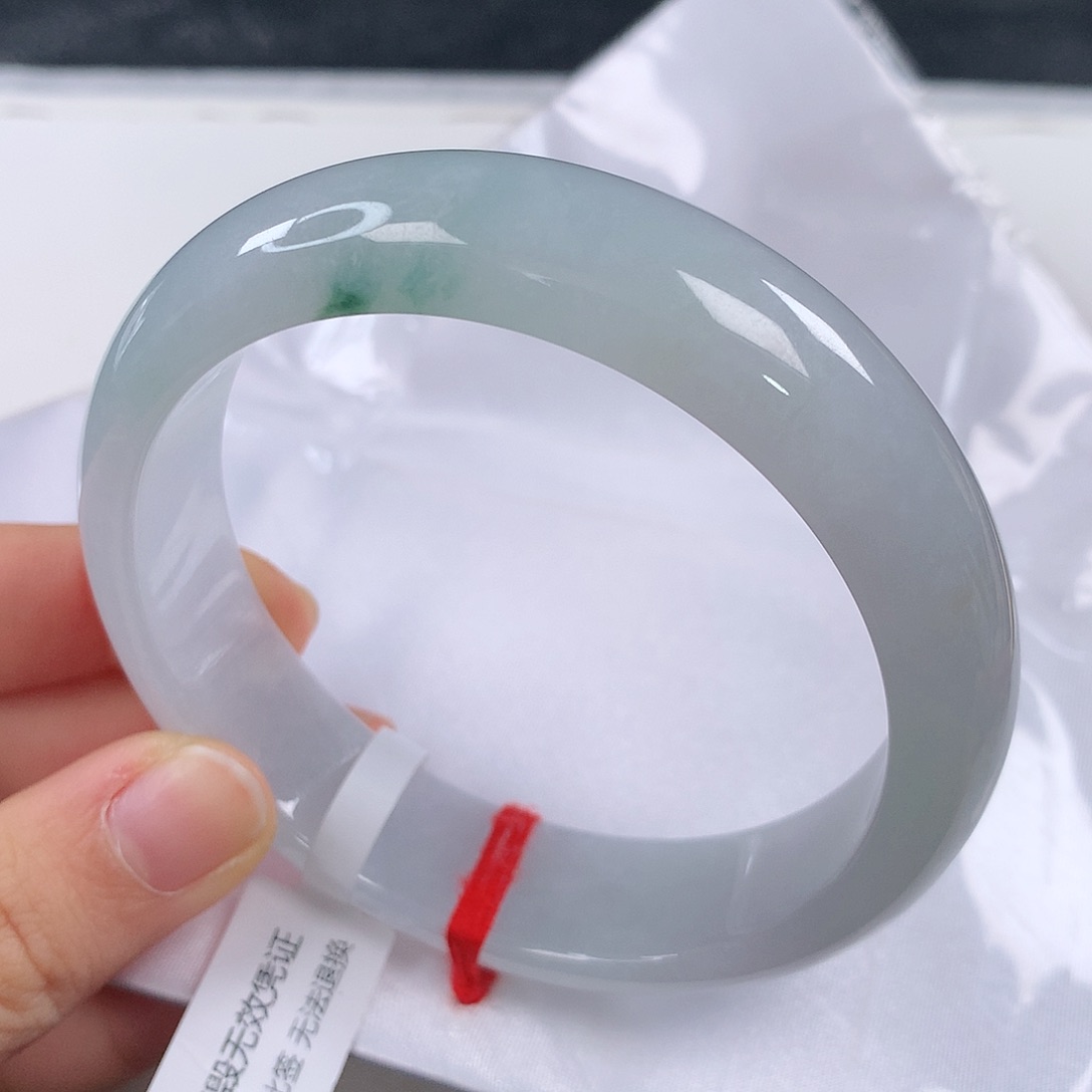 翡翠手镯未镶嵌6364 正圈①⑤⑦