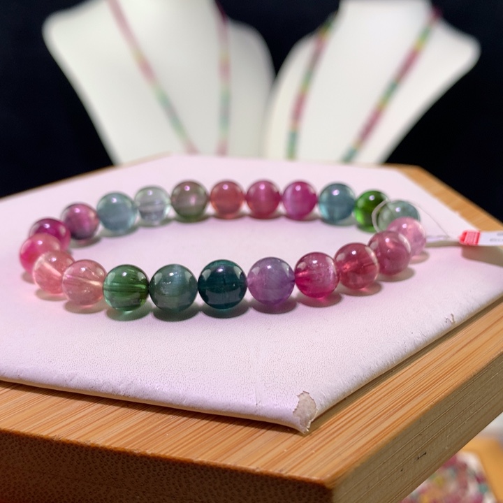 双色碧玺手链未镶嵌