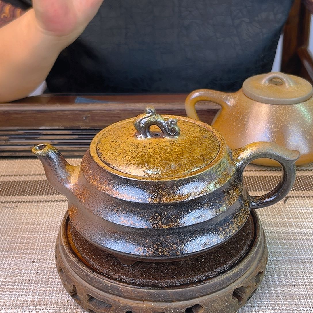 茶壶紫砂宜兴紫砂底槽清柴烧320cc