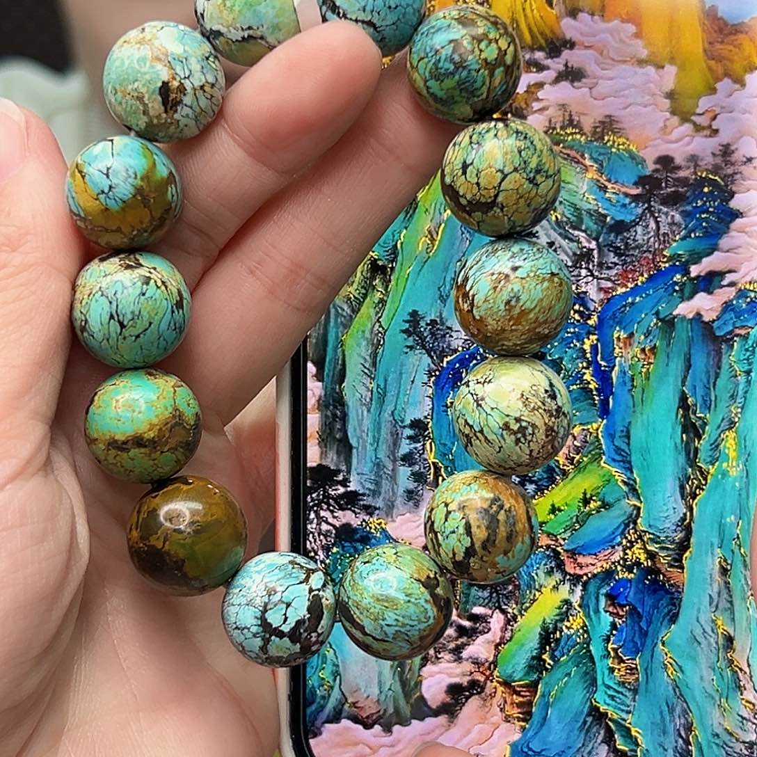 绿松石珠宝奇石未镶嵌