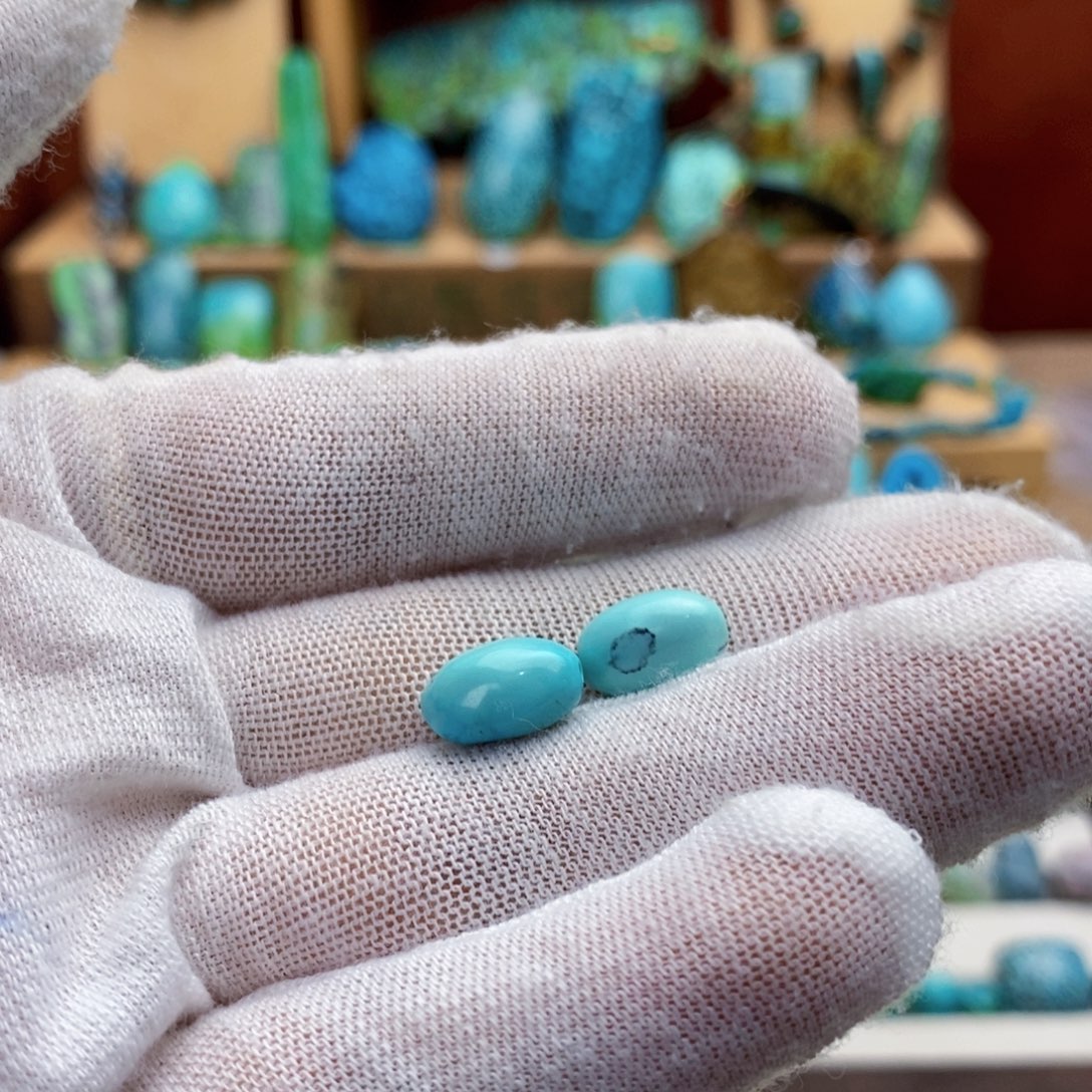 定制绿松石天空蓝糖豆