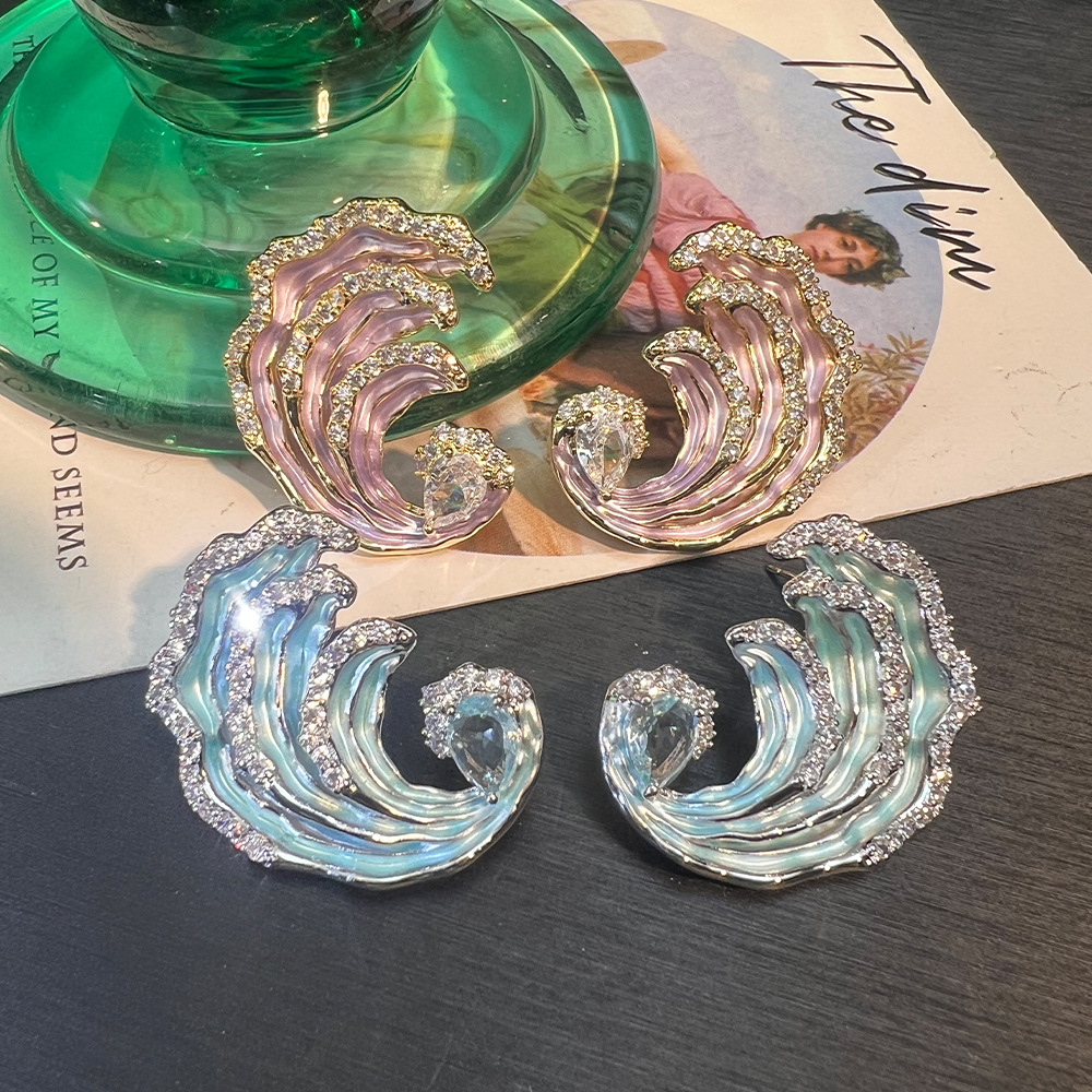 铜合金铜耳饰 时尚轻奢百搭高级感耳钉