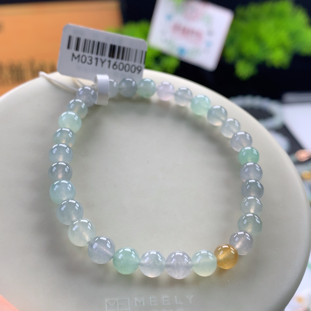 翡翠未镶嵌手链卡5.8