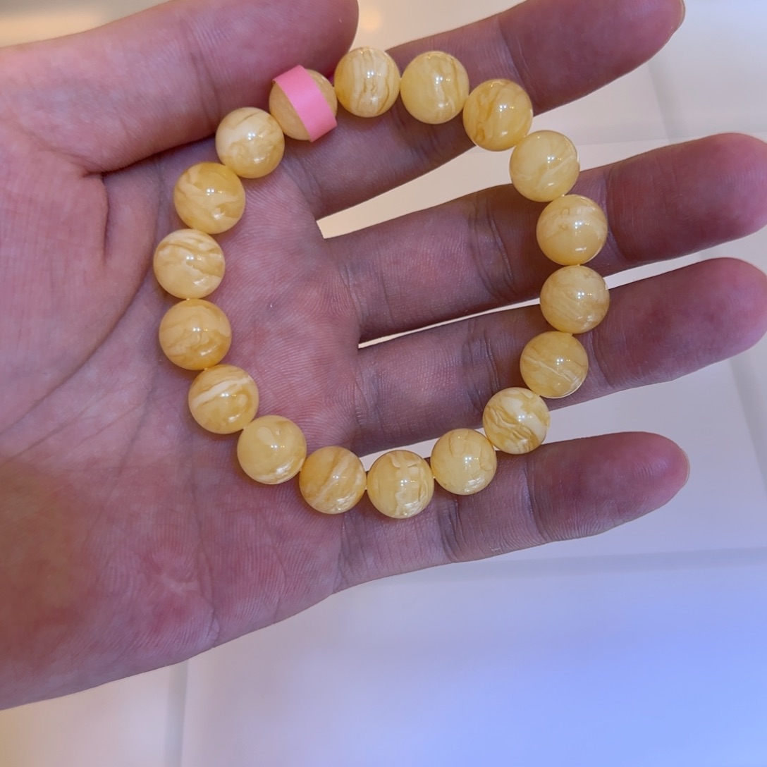 未镶嵌琥珀手链蜜蜡