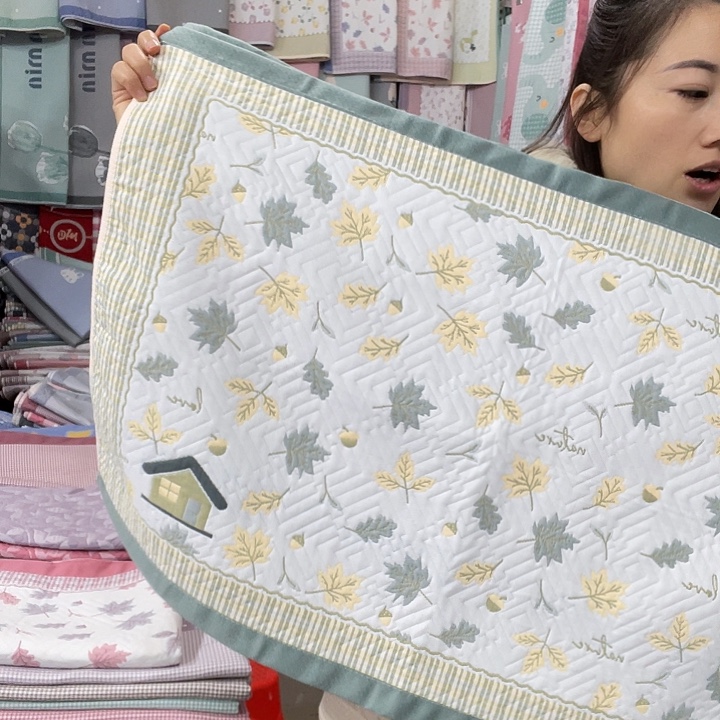 棉特价促销绿色枫叶