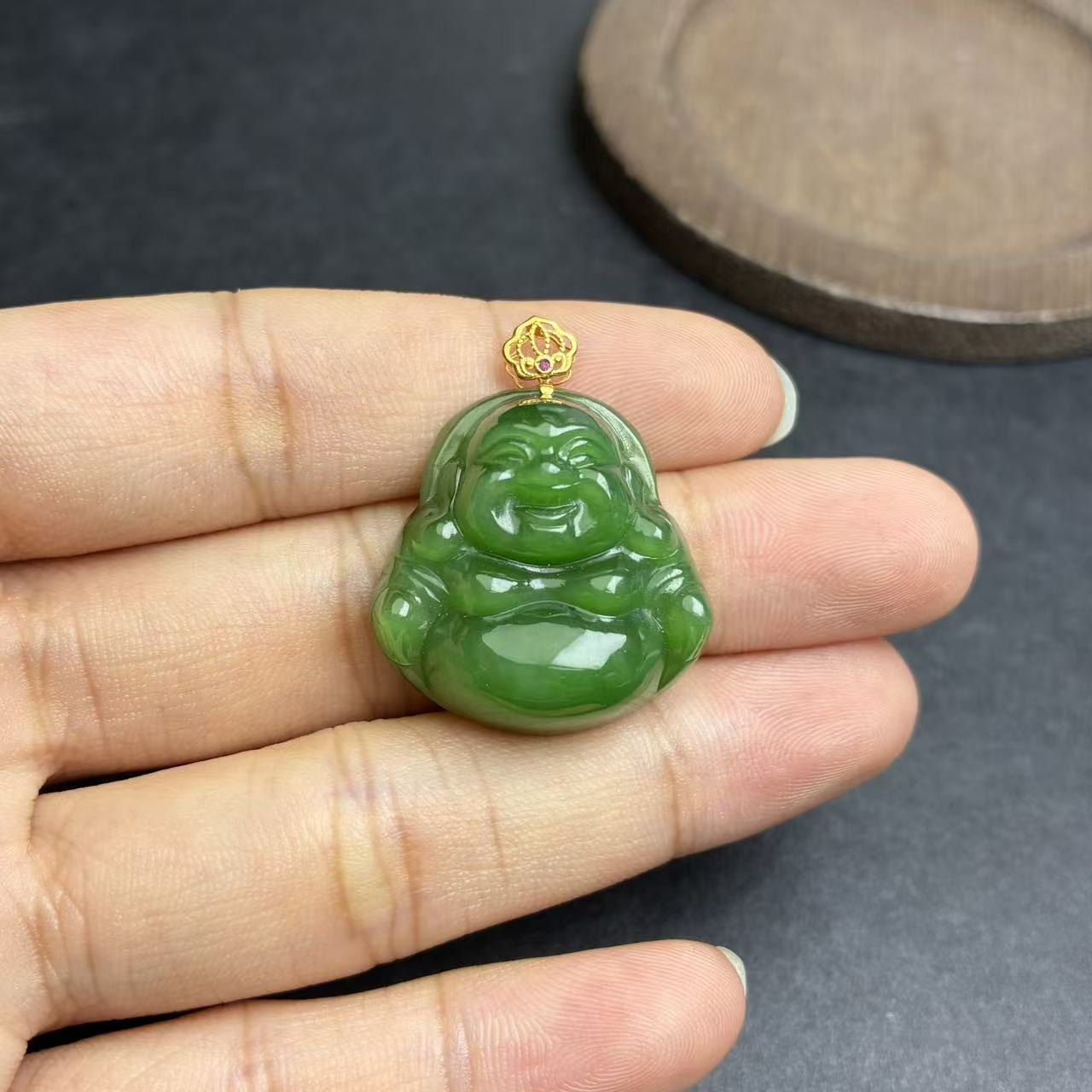 和田玉佛公吊坠【小北质检】ZJH16Z179多样性发一