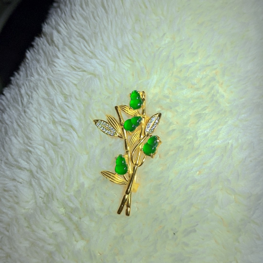 翡翠颈饰银S925镶嵌天然翡翠