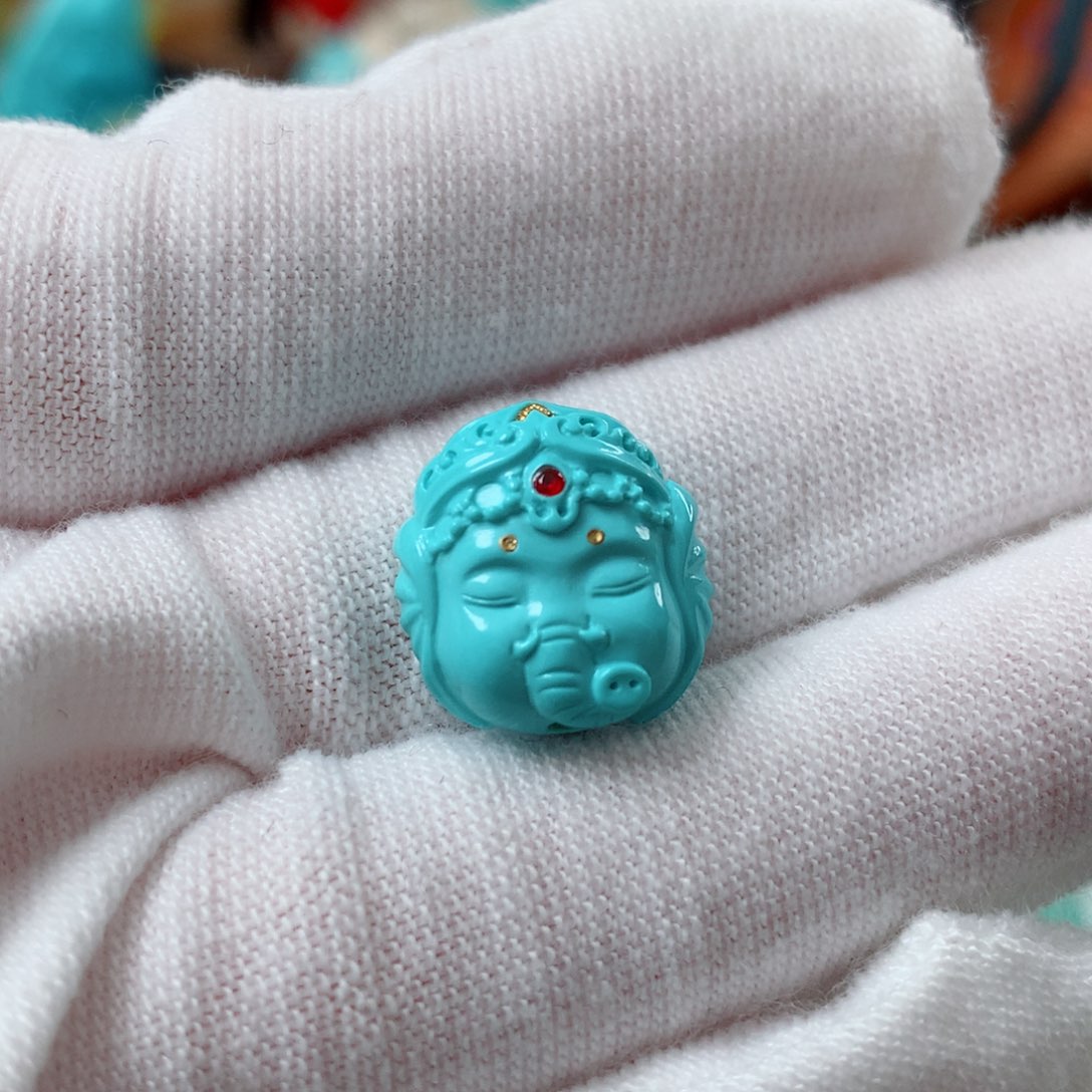 未镶嵌绿松石珠宝奇石