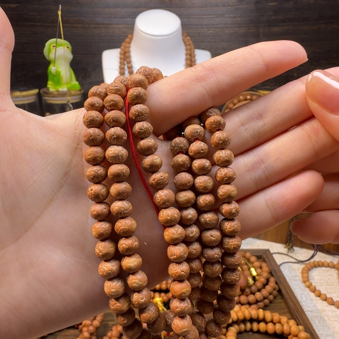 放***手吊坠凤眼菩提国产酸枣核精品108颗放手