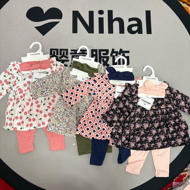外贸婴童三件套裙子