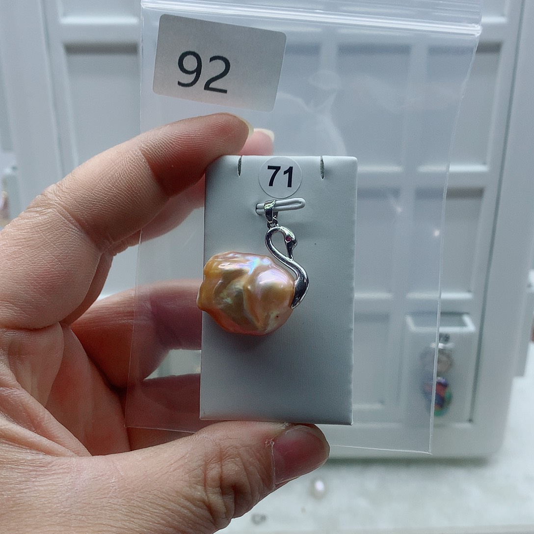 吊坠(不含链)合金淡水珍珠