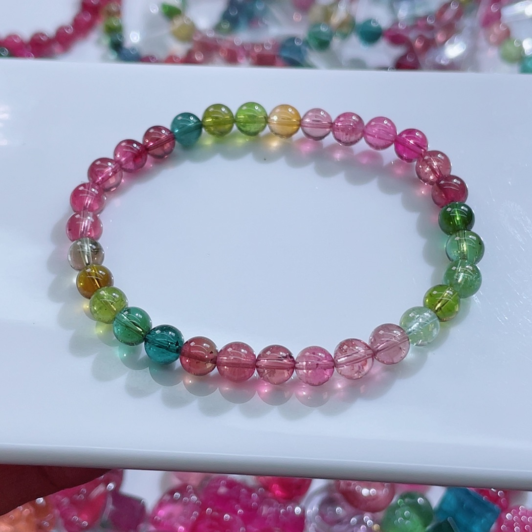 手链未镶嵌碧玺6.2mm左右