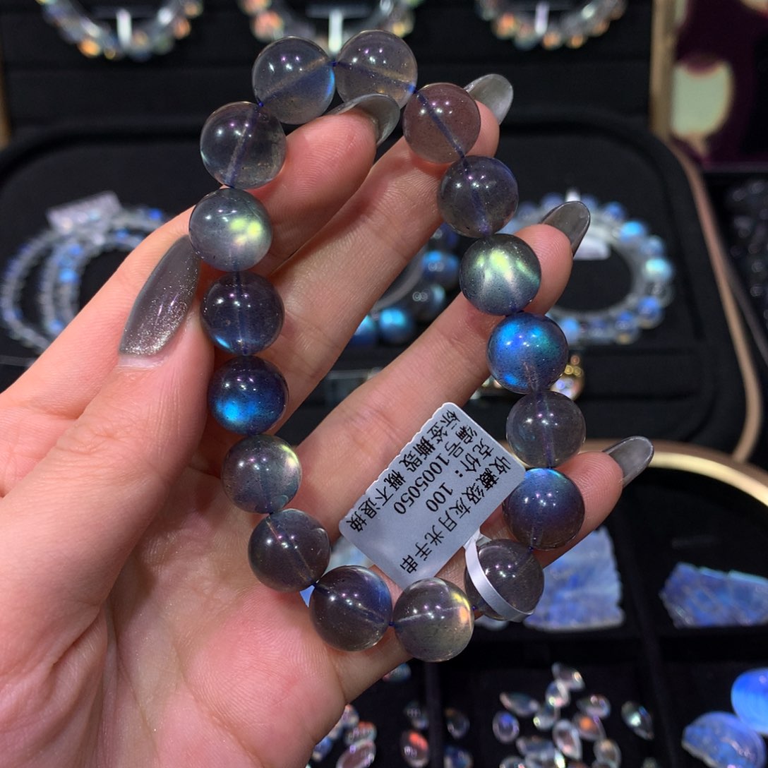 拉长石手链11.5未镶嵌我*我