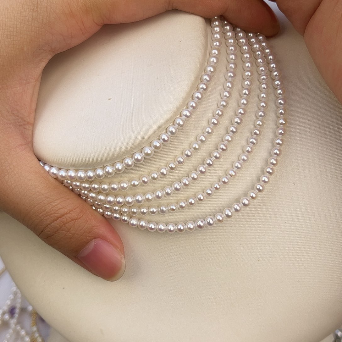 淡水珍珠银S925镶嵌颈饰