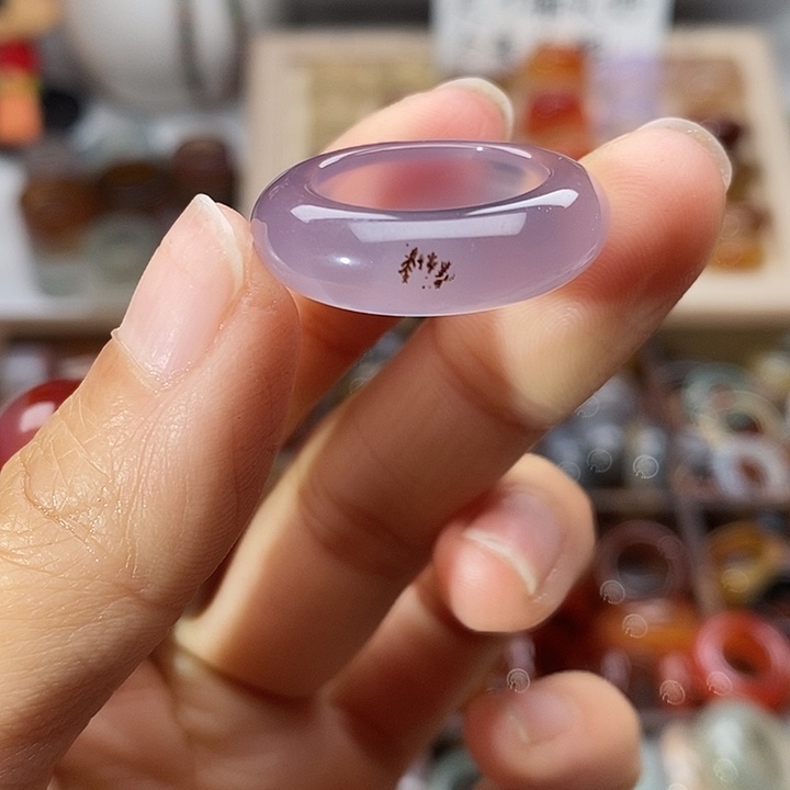 玛瑙/玉髓未镶嵌戒指A 70不退换港15内径17.2