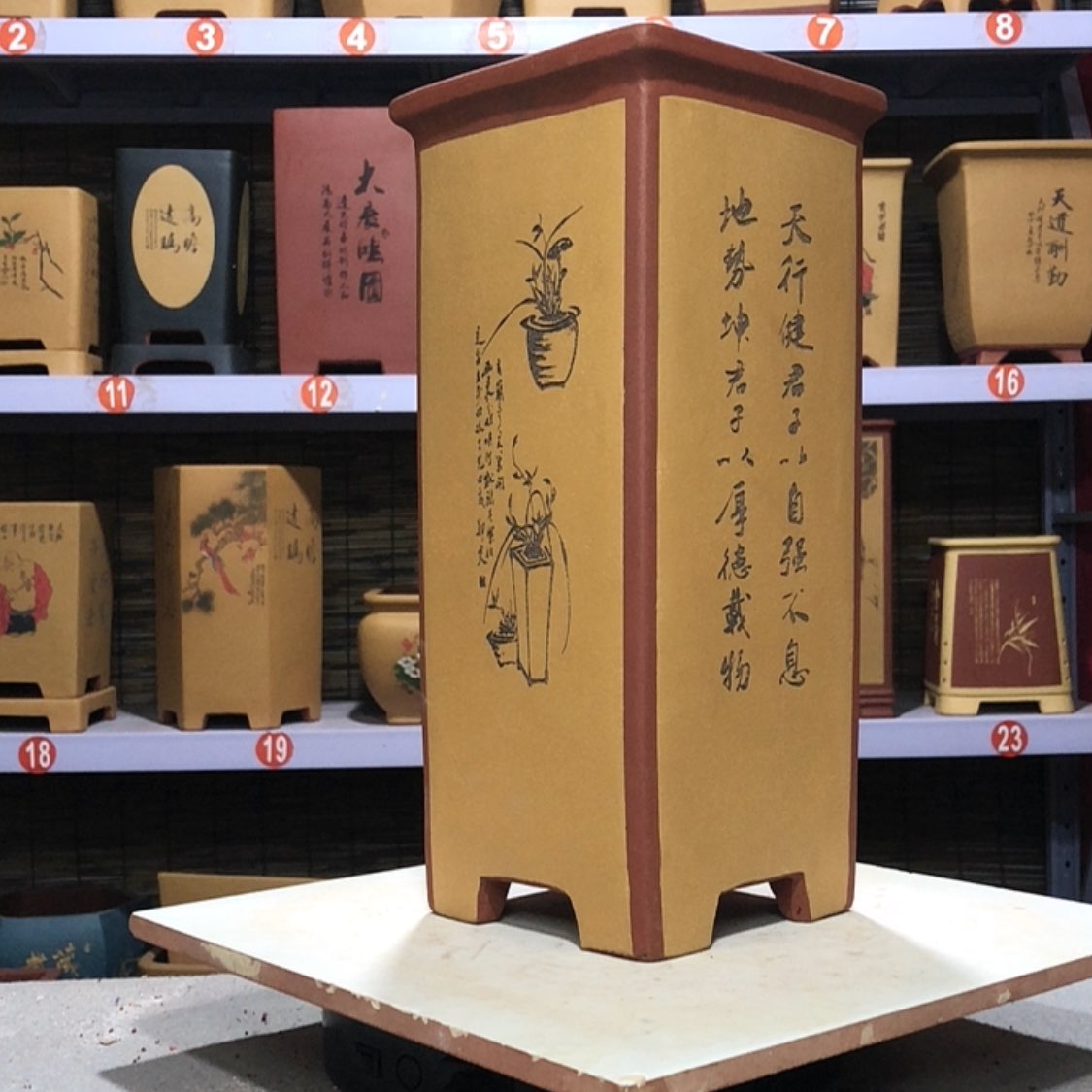 【闪购商品】紫砂花盆金*手工制作