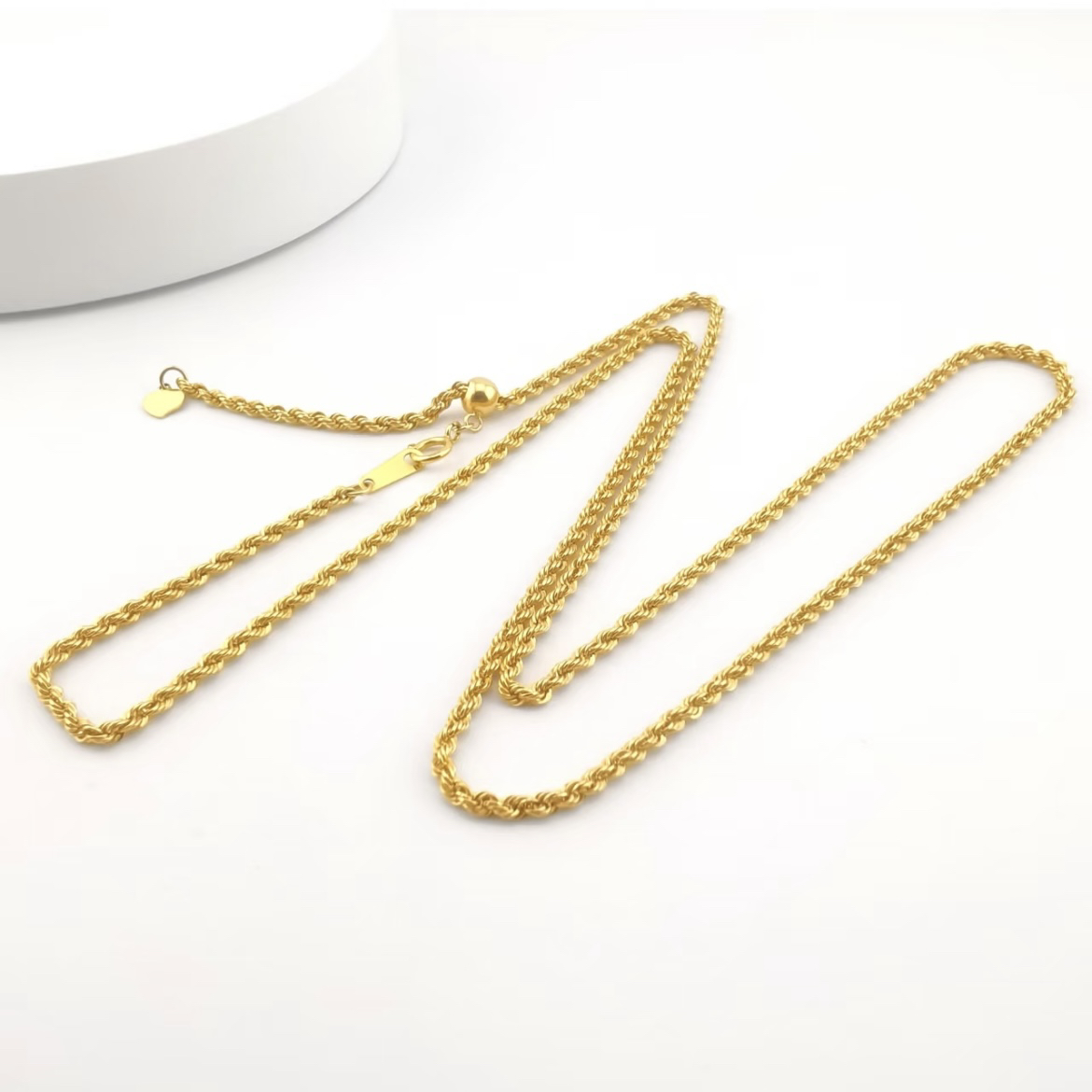 RYF28-18k金麻花链