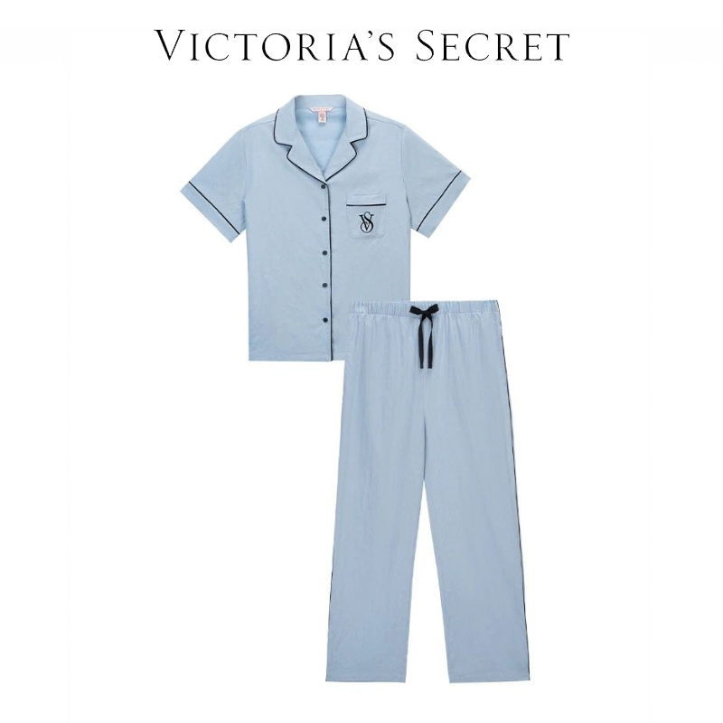 【维密·睡衣套装】舒适可外穿宽松家居服短袖长裤睡衣套装