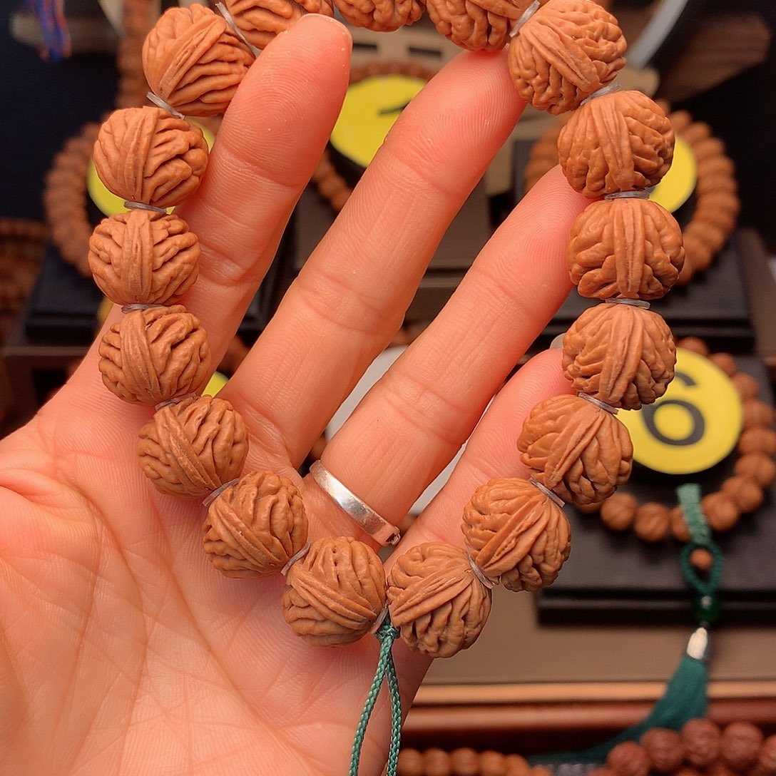 桃核手串原装刺龙17