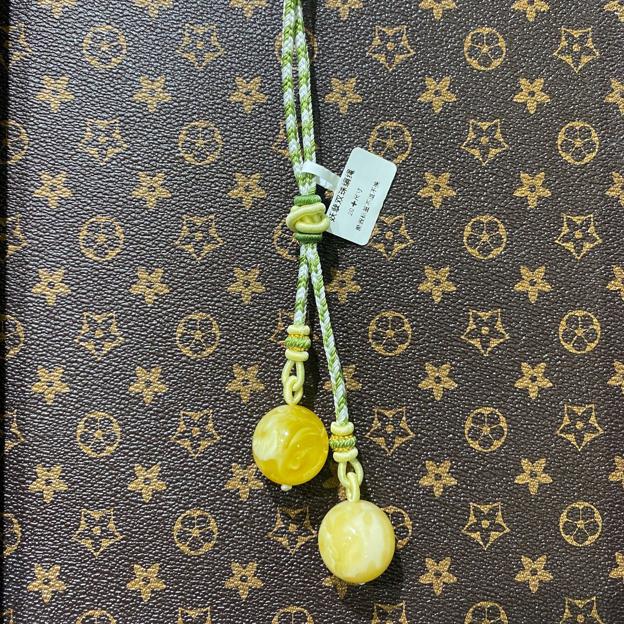 【大小姐珠宝】天然蜜蜡20mm爆款双珠锁骨链珠宝玉石