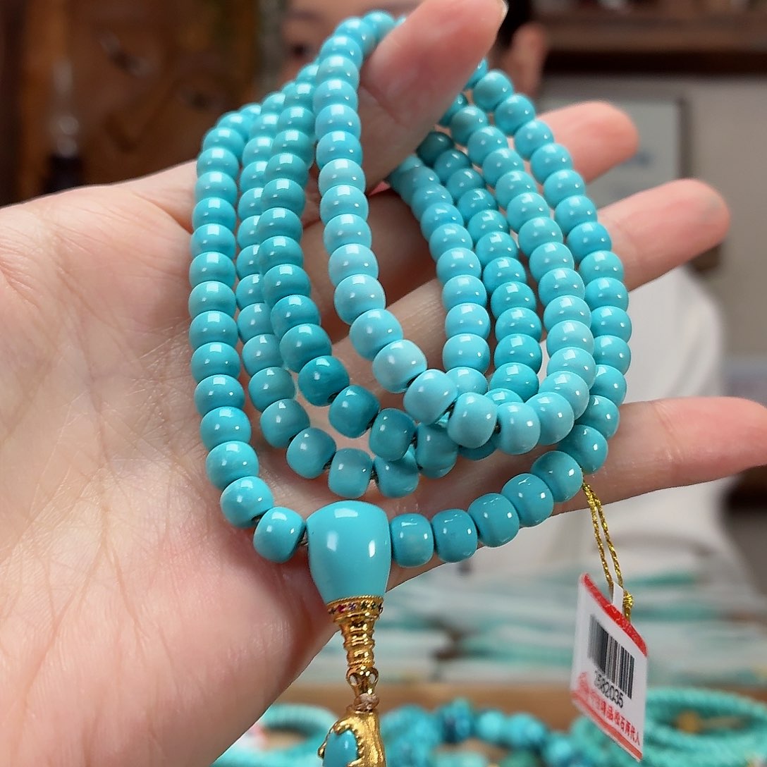 18K金镶嵌绿松石珠宝奇石