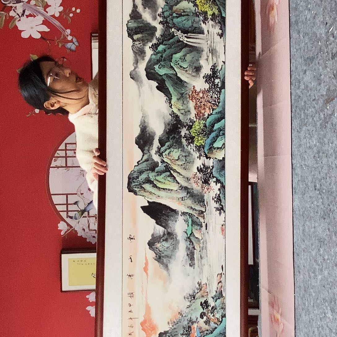 国画带框47✖️162带框包邮