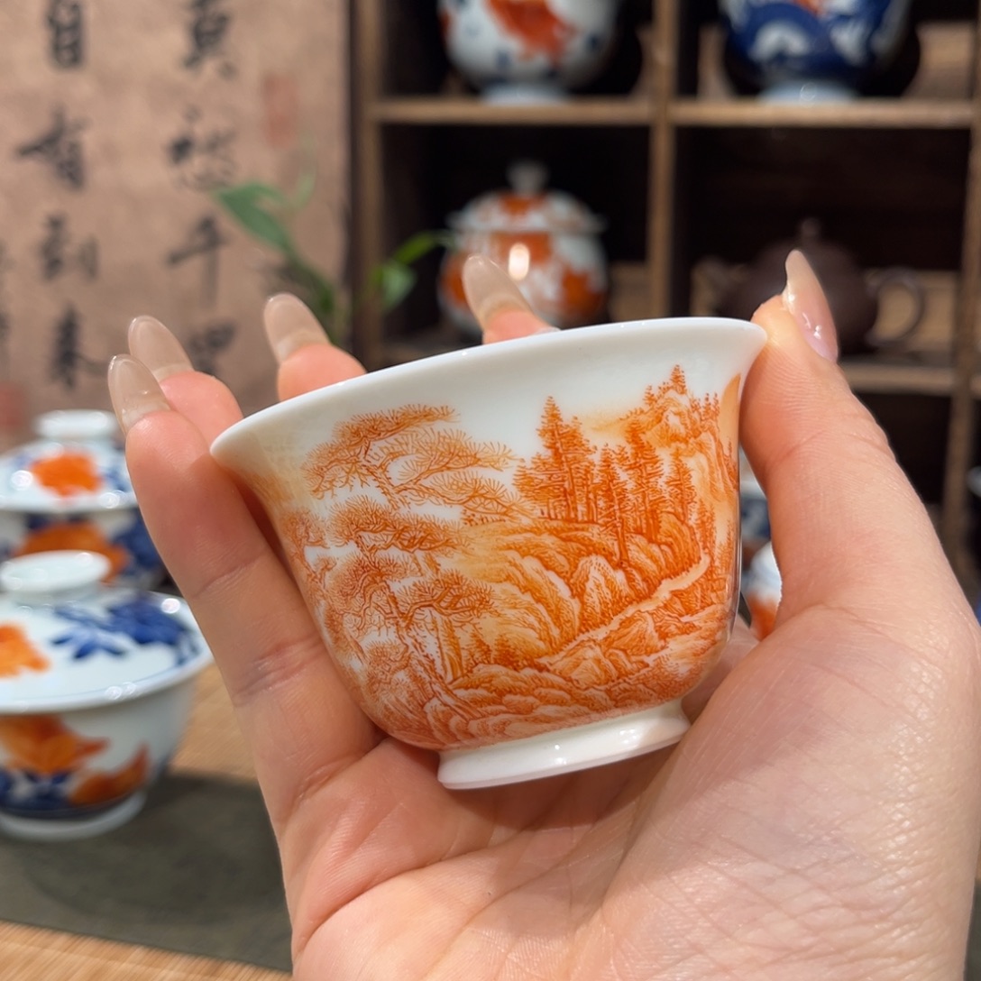 杯子陶景德镇陶瓷主人杯