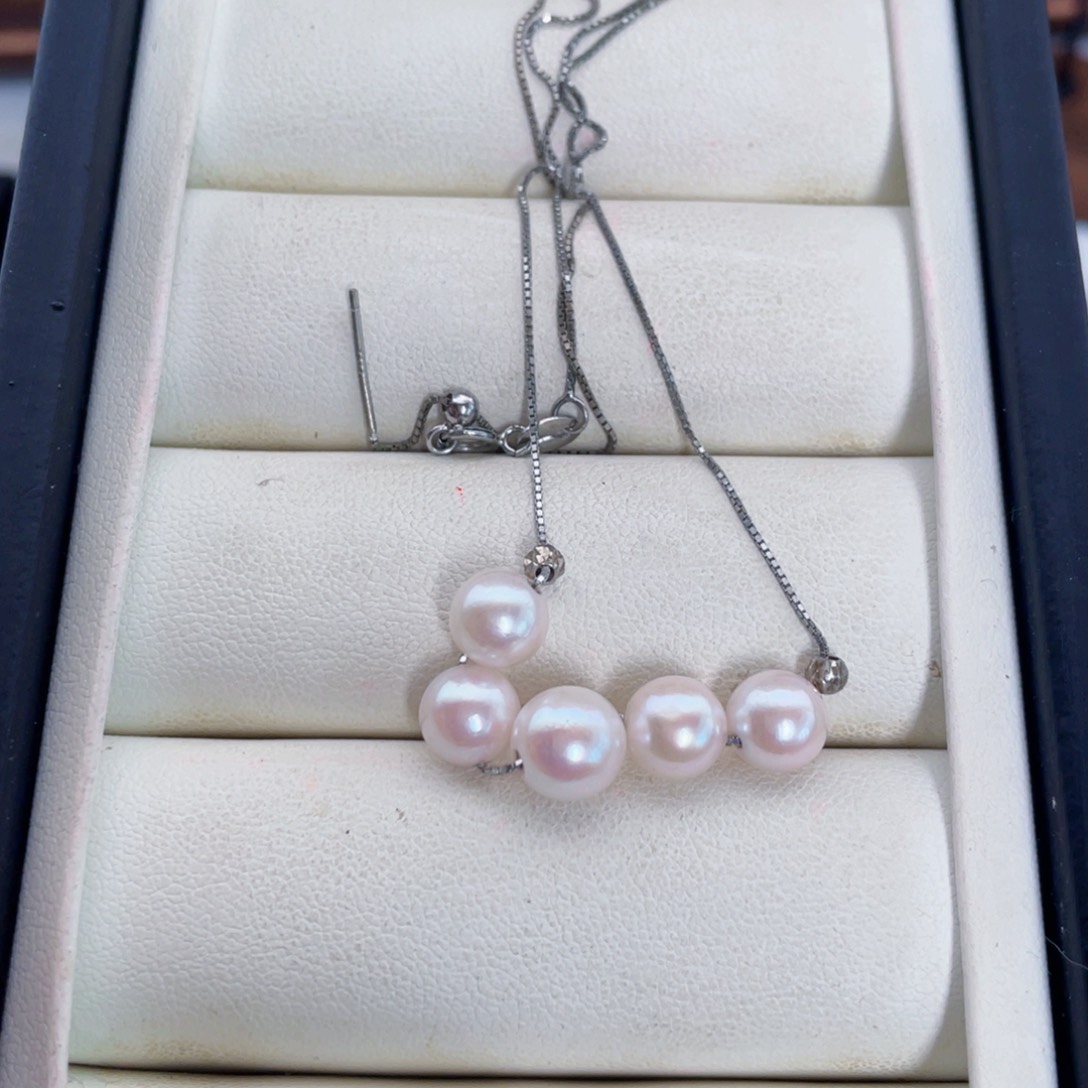 颈饰银S925镶嵌海水珍珠