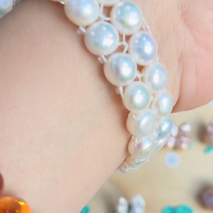 麻****手绳淡水珍珠未镶嵌