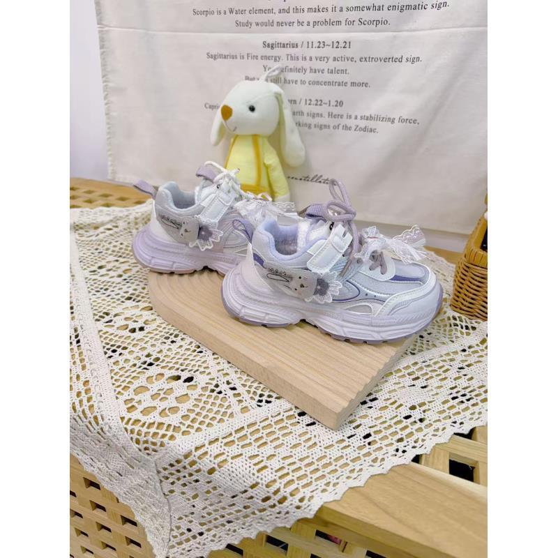 【新疆包邮】儿童新款加绒小兔子魔术贴老爹鞋Z019