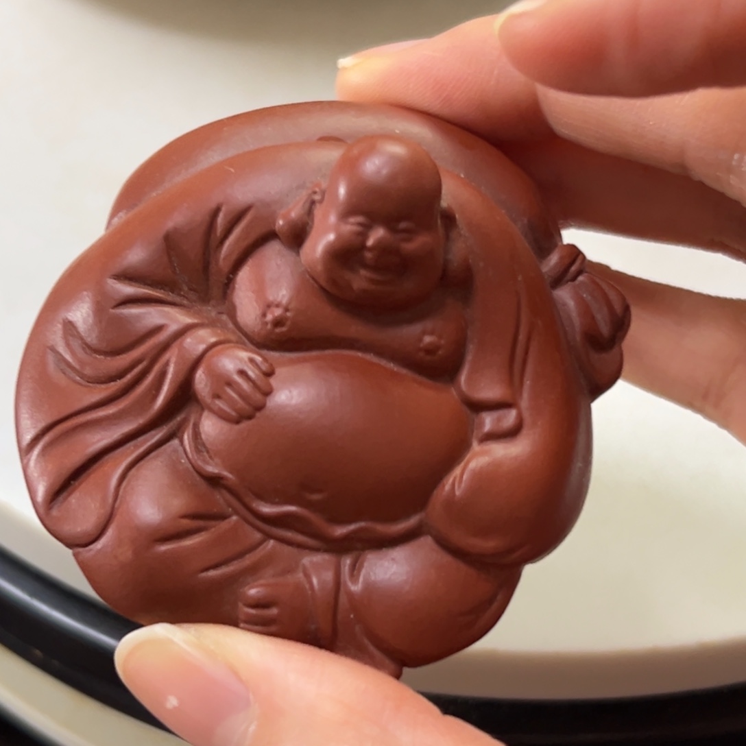 茶壶紫砂朱泥茶宠弥勒