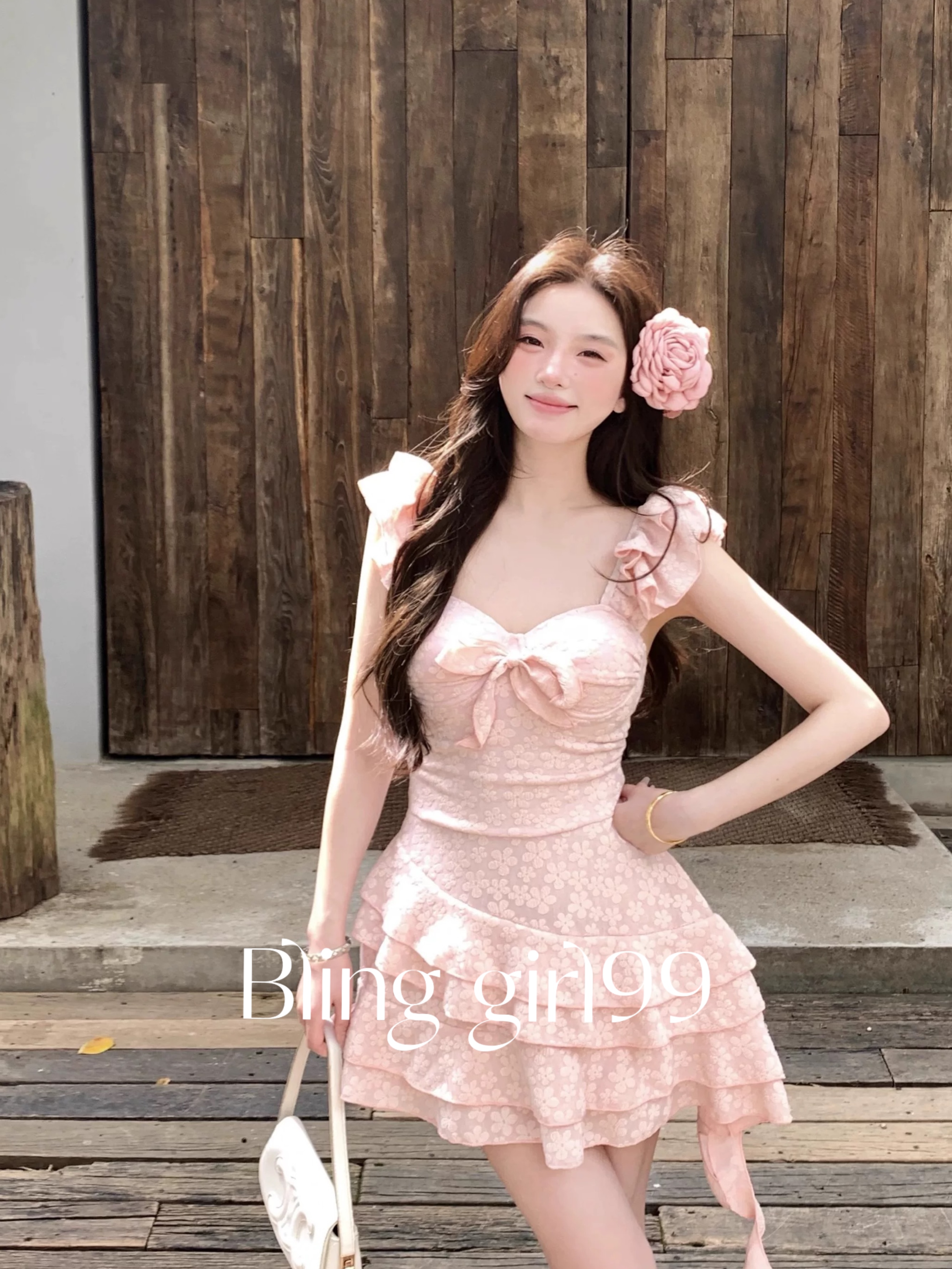 【午茶小调】少女感纯欲风显瘦遮肉夏季裙式温泉沙滩度假泳衣保守