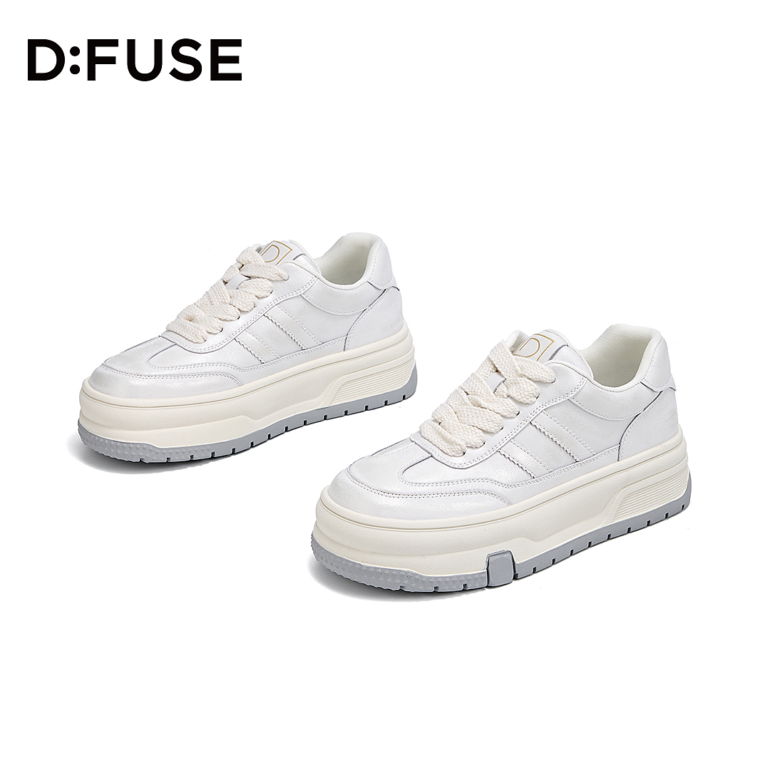 【诗酒趁年】迪芙斯厚底增高休闲鞋2025新款舒适百搭
