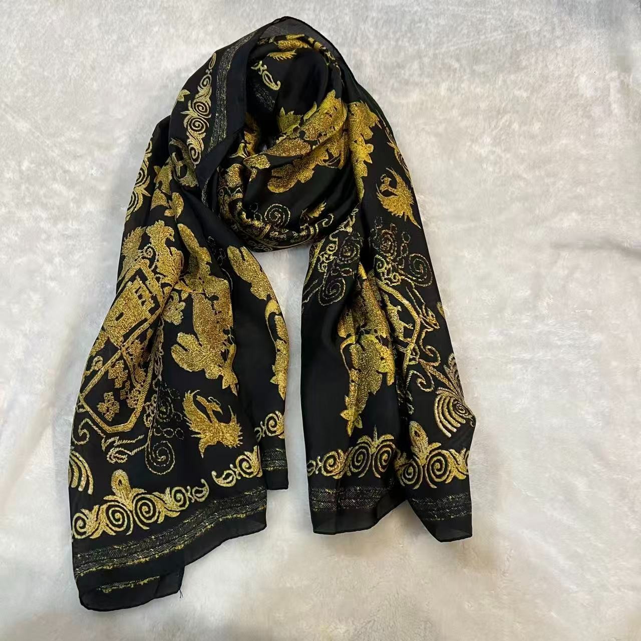 新款定制披肩围巾女士丝巾37