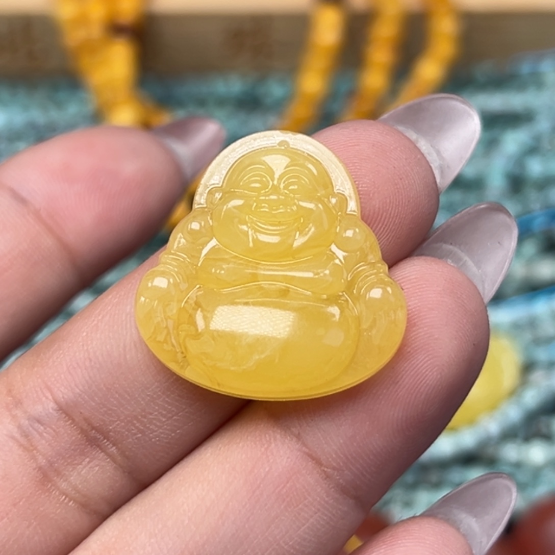 用***1琥珀吊坠(不含链)未镶嵌